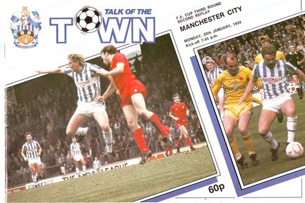 Huddersfield Town v Manchester City FA Cup 3rd Round 2nd Replay 1987/88