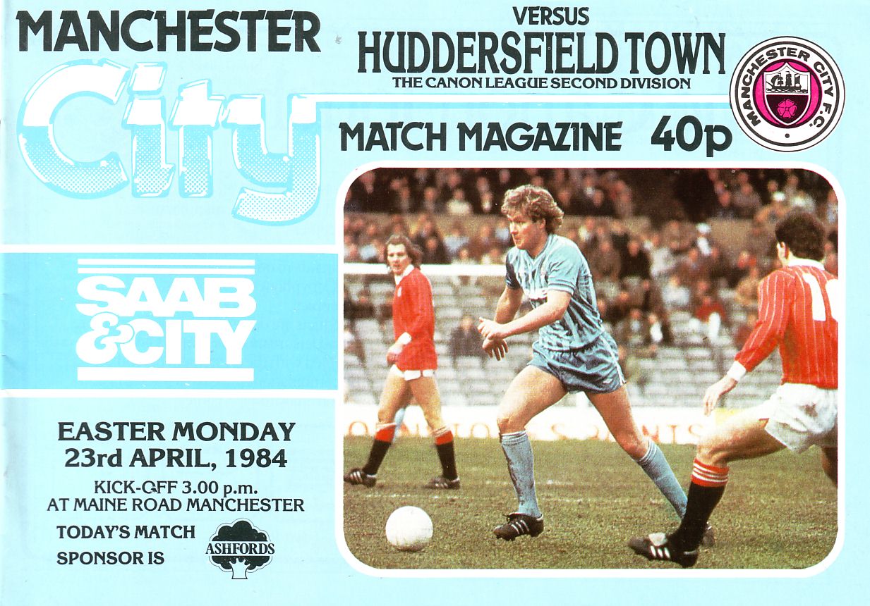 Manchester City v Huddersfield Town 1983/84