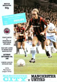 Manchester City v Manchester United 1985/86