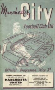 Manchester City v Manchester United FA Cup 4th Rd 1954/55