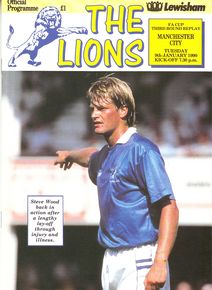 Millwall v Manchester City FA Cup 3rd Round Replay 1989/90