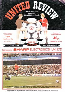 Manchester United v Manchester City 1985/86
