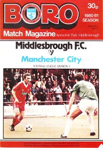 Middlesbrough v Manchester City 1980/81