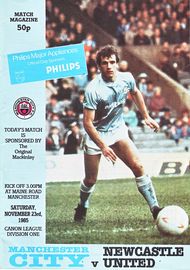 Manchester City v Newcastle United 1985/86
