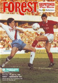 Nottingham Forest v Manchester City 1989/90