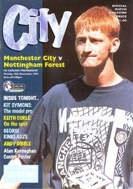 Manchester City v Nottingham Forest 1995/96