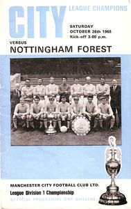 Manchester City v Nottingham Forest 1968/69