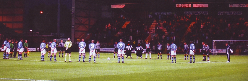 Notts County v Manchester City Worthington Cup 2nd Round 2001/02