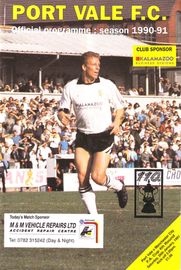Port Vale v Manchester City FA Cup 4th Round 1990/91