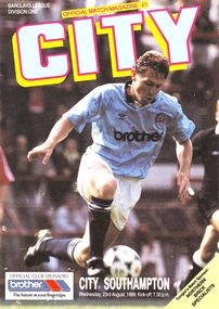 Manchester City v Southampton 1989/90