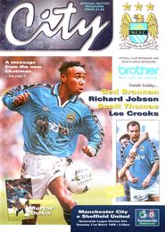 Manchester City v Sheffield United 1997/98