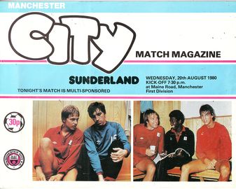 Manchester City v Sunderland 1980/81