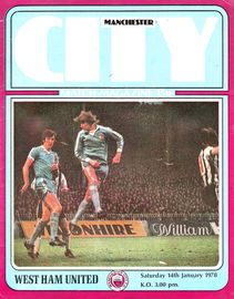 Manchester City v West Ham United 1977/78