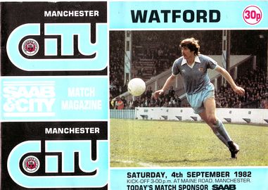 Manchester City v Watford 1982/83