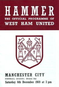 West Ham United v Manchester City 1969/70