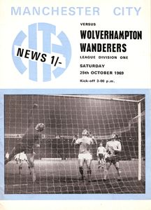 Manchester City v Wolverhampton Wanderers 1969/70