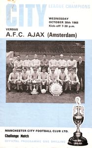 Manchester City v Ajax friendly 1968/69