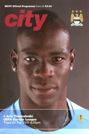 Manchester City v Aris Thessaloniki Europa League Round of 32 2nd Leg 2010/11