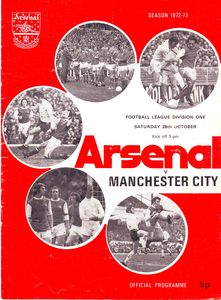 Arsenal v Manchester City 1972/73