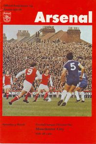 Arsenal v Manchester City 1977/78