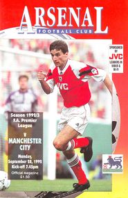 Arsenal v Manchester City 1992/93