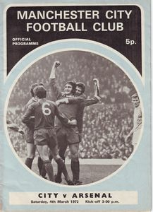 Manchester City v Arsenal 1971/72