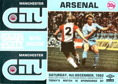 Manchester City v Arsenal 1982/83