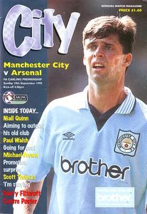Manchester City v Arsenal 1995 to 96