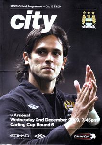Manchester City v Arsenal Carling Cup 5th Round 2009/10