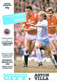 Manchester City v Aston Villa 1985/86