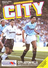 Manchester City v Aston Villa 1989/90