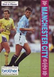 Manchester City v Aston Villa 1990/91