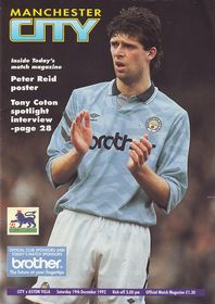 Manchester City v Aston Villa 1992/93