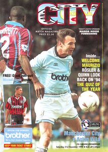 Manchester City v Aston Villa 1994/95