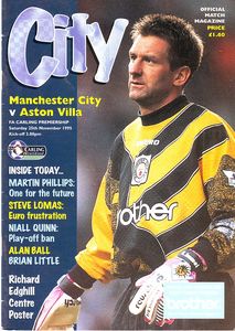 Manchester City v Aston Villa 1995/96
