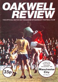 Barnsley v Manchester City League Cup 4th Round 1981/82