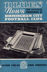 Birmingham City v Manchester City League Cup 5th Round 1962/63
