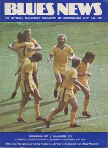Birmingham City v Manchester City 1976/77