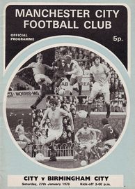 Manchester City v Birmingham City 1972/73