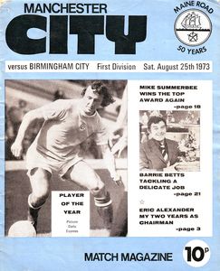 Manchester City v Birmingham City 1973/74