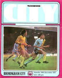 Manchester City v Birmingham City 1977/78