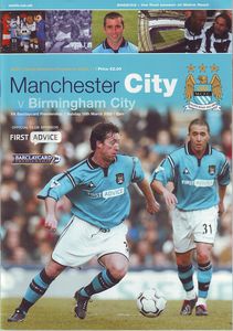 Manchester City v Birmingham 2002/03