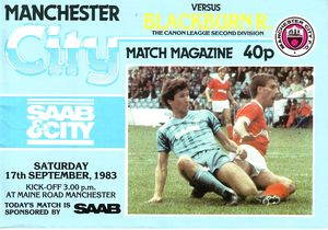 Manchester City v Blackburn Rovers 1983/84