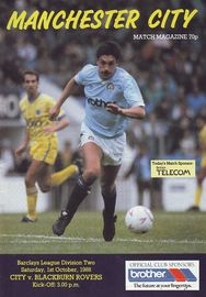 Manchester City v Blackburn Rovers 1988/89