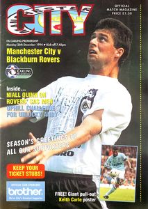 Manchester City v Blackburn Rovers 1994/95