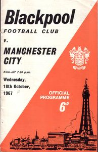 Blackpool v Manchester City League Cup 3rd Round Replay 1967/68