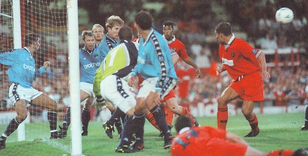 Blackpool v Manchester City Coca Cola Cup 1st Round 1st Leg 1997/98