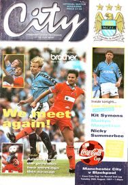 Manchester City v Blackpool Coca Cola Cup 1st Round 2nd Leg 1997/98
