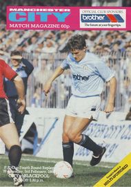 Manchester City v Blackpool FA Cup 4th Round Replay 1987/88