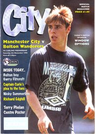 Manchester City v Bolton Wanderers 1995/96